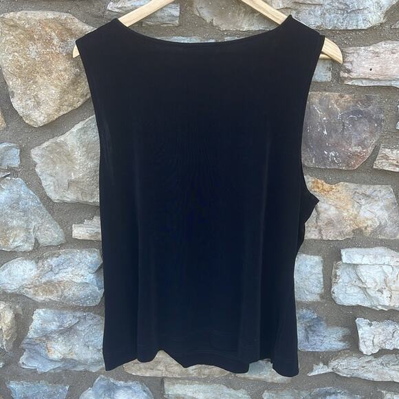 Van Heusen black sleeveless travel blouse size XL - Picture 5 of 6